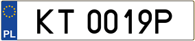Trailer License Plate